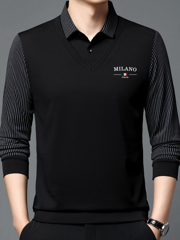Calloway | Men's Fine Knit Long Sleeve Polo