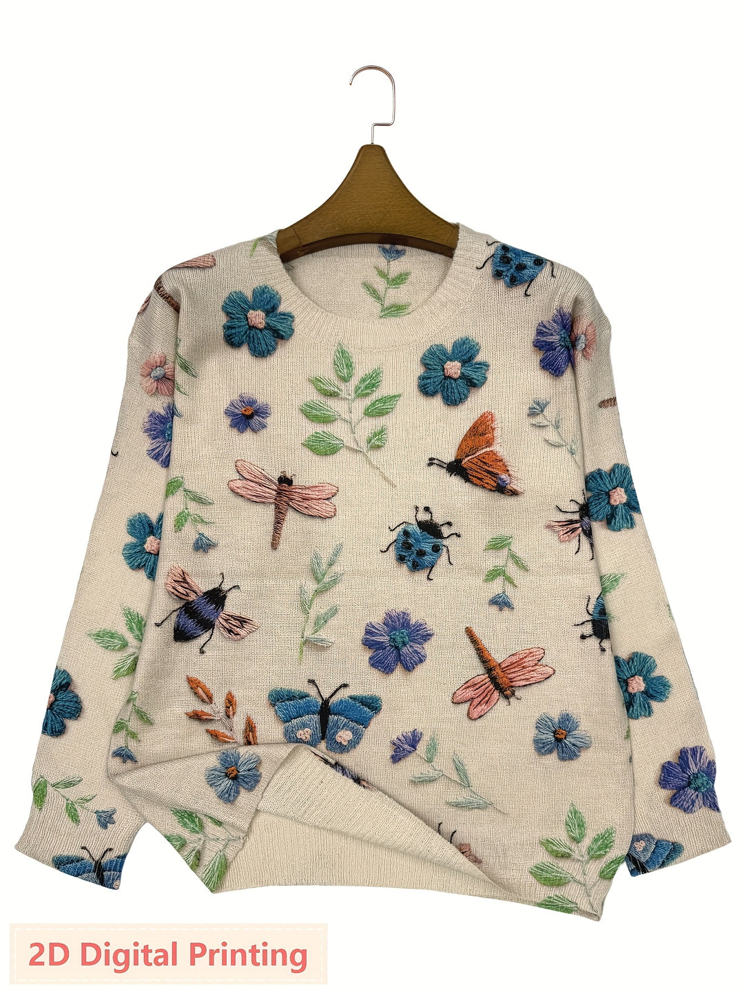 Coraline | Botanical Embroidered Sweater