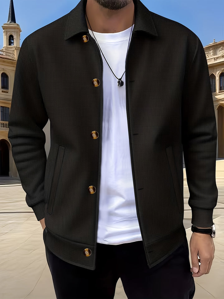 Spencer | Textured Button-Up Jacket