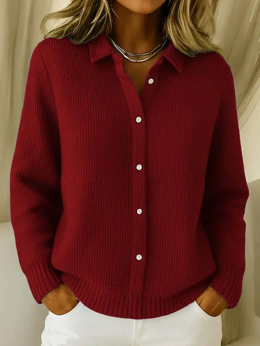 Vanessa | Waffle-Textured Button Shirt
