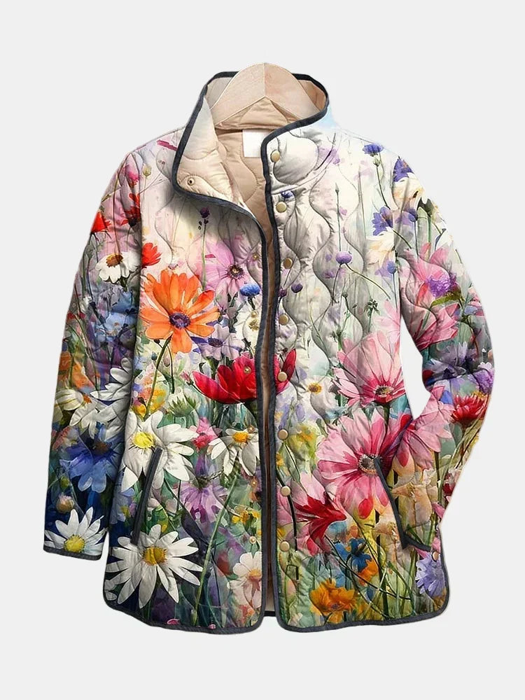 Gemma | Blooming Floral Quilted Jacket