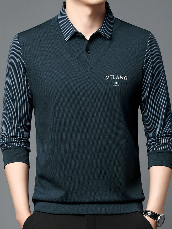 Calloway | Men's Fine Knit Long Sleeve Polo
