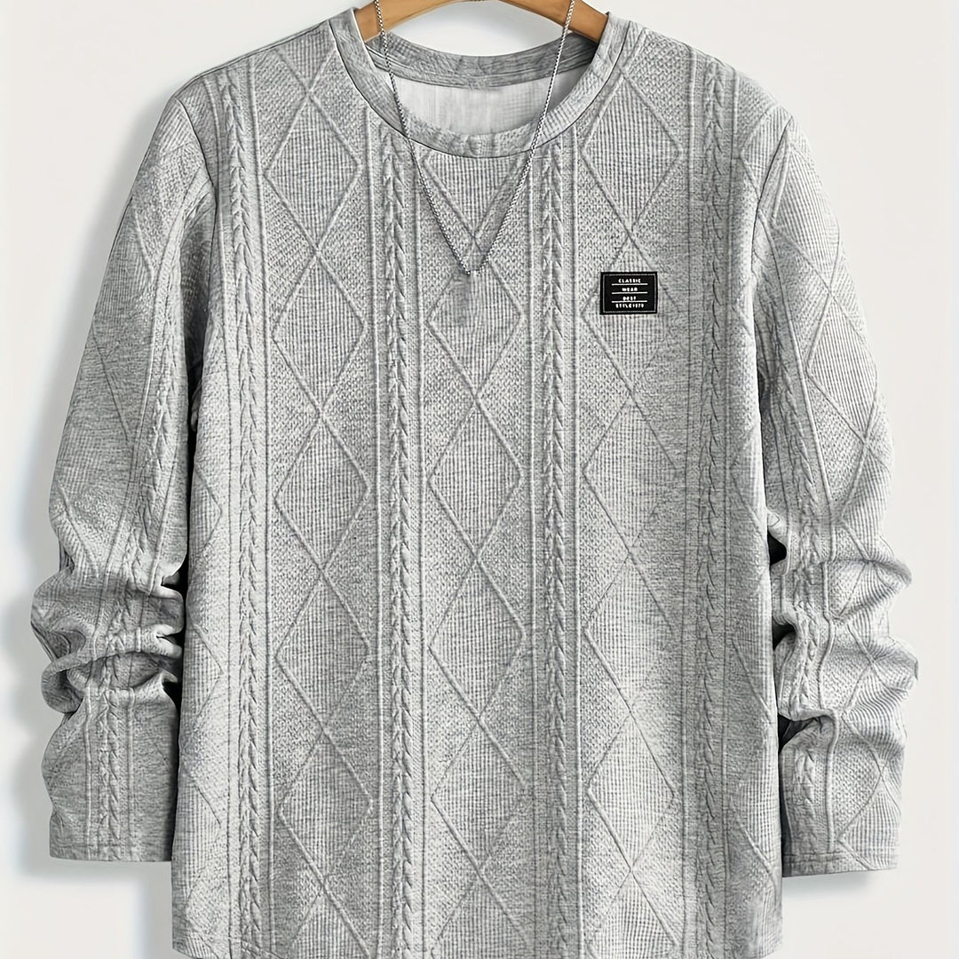 Harlan | Textured Crewneck Top