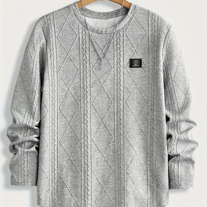 Harlan | Textured Crewneck Top