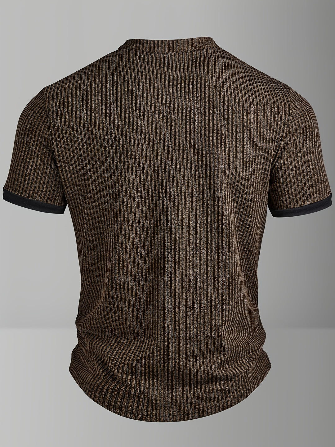 Barry | Men's Textured Knit Short Sleeve Henley