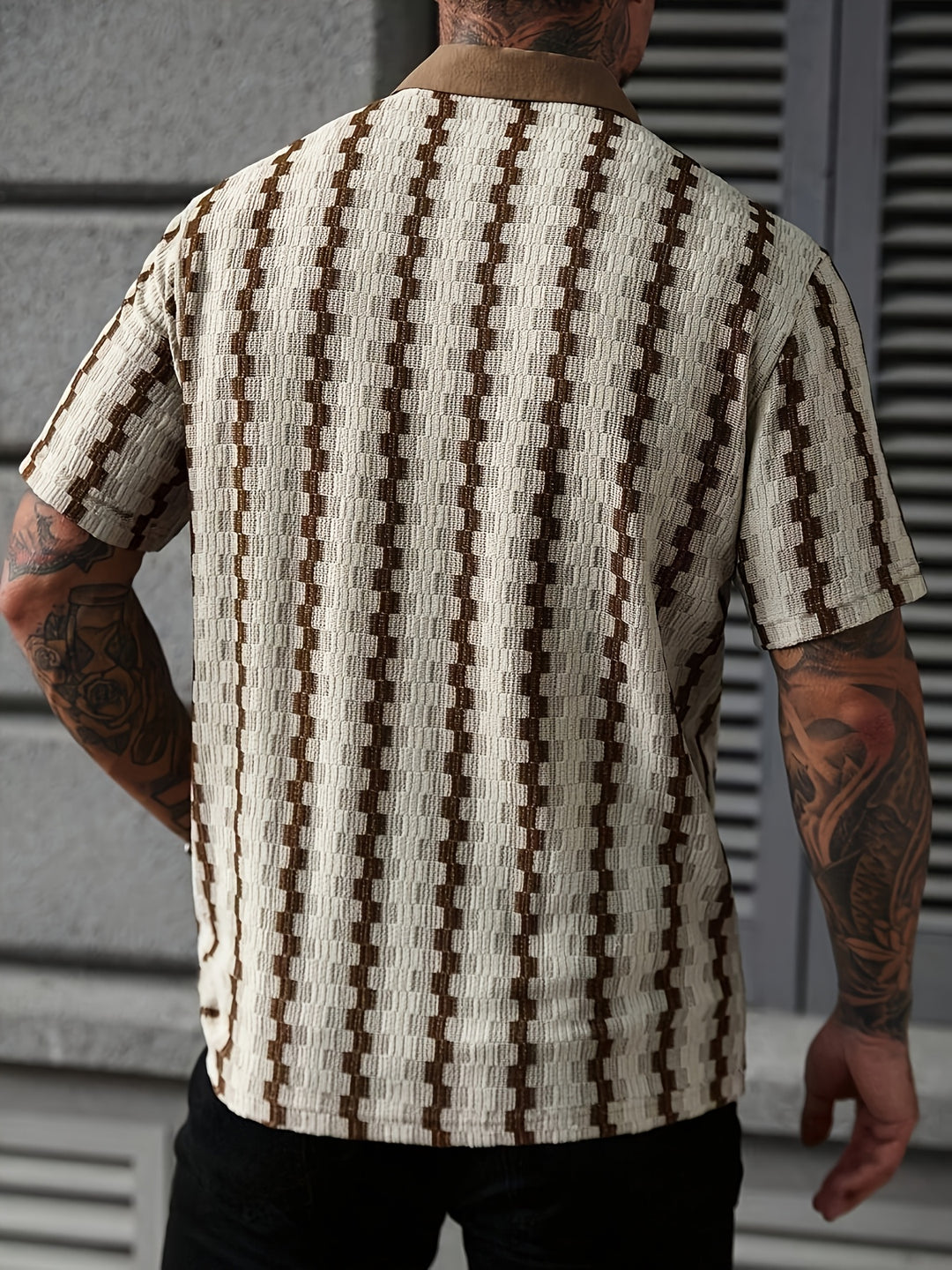 Strand | Men's Colour Stripe Short Sleeve Shirt
