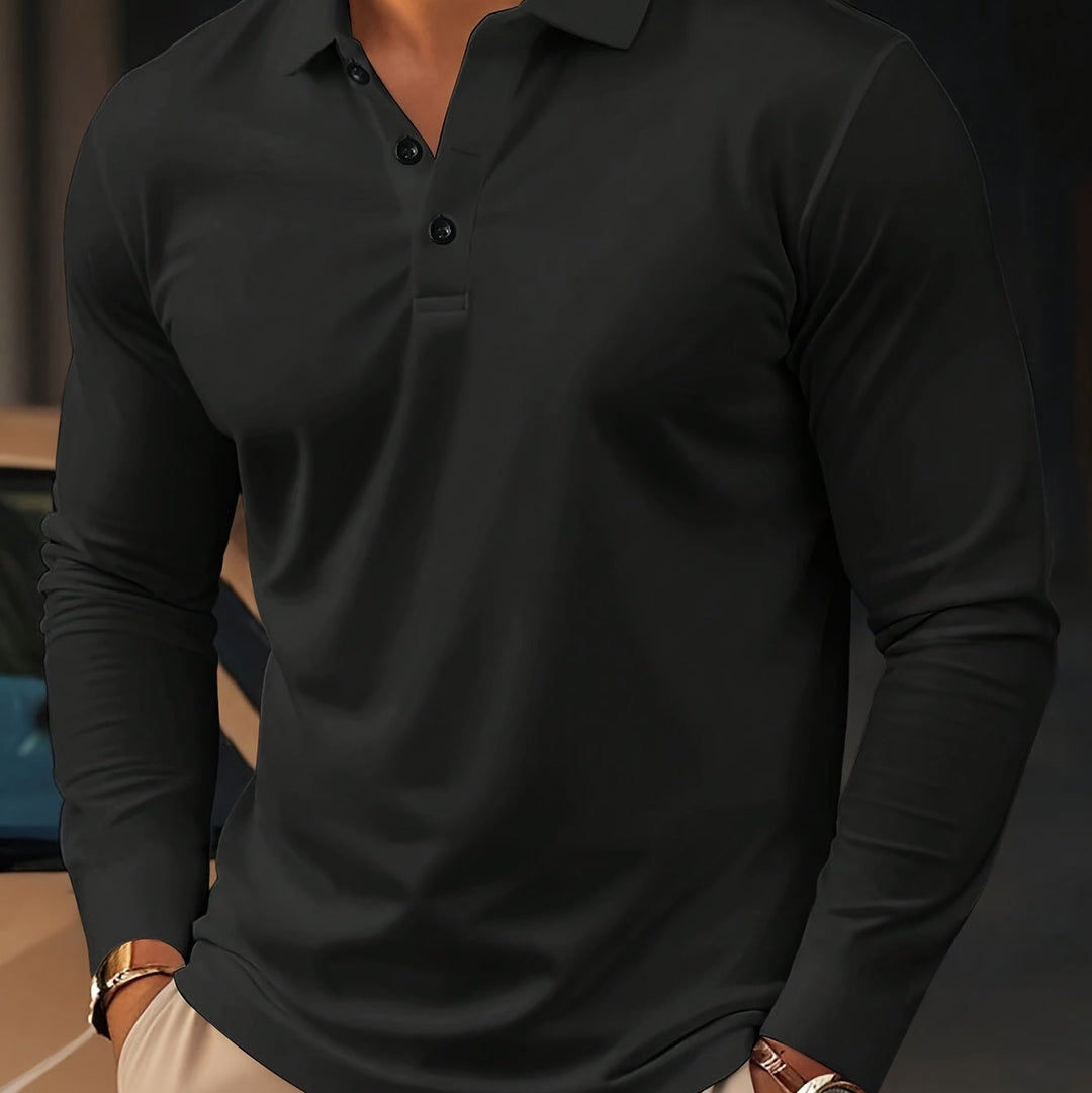 Duncan | Men's Long Sleeve Polo Shirt