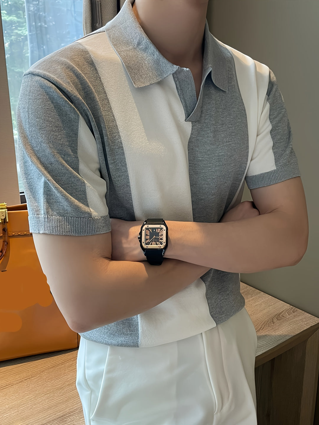 Brant | Men's Colour Block Striped Short Sleeve Shirt