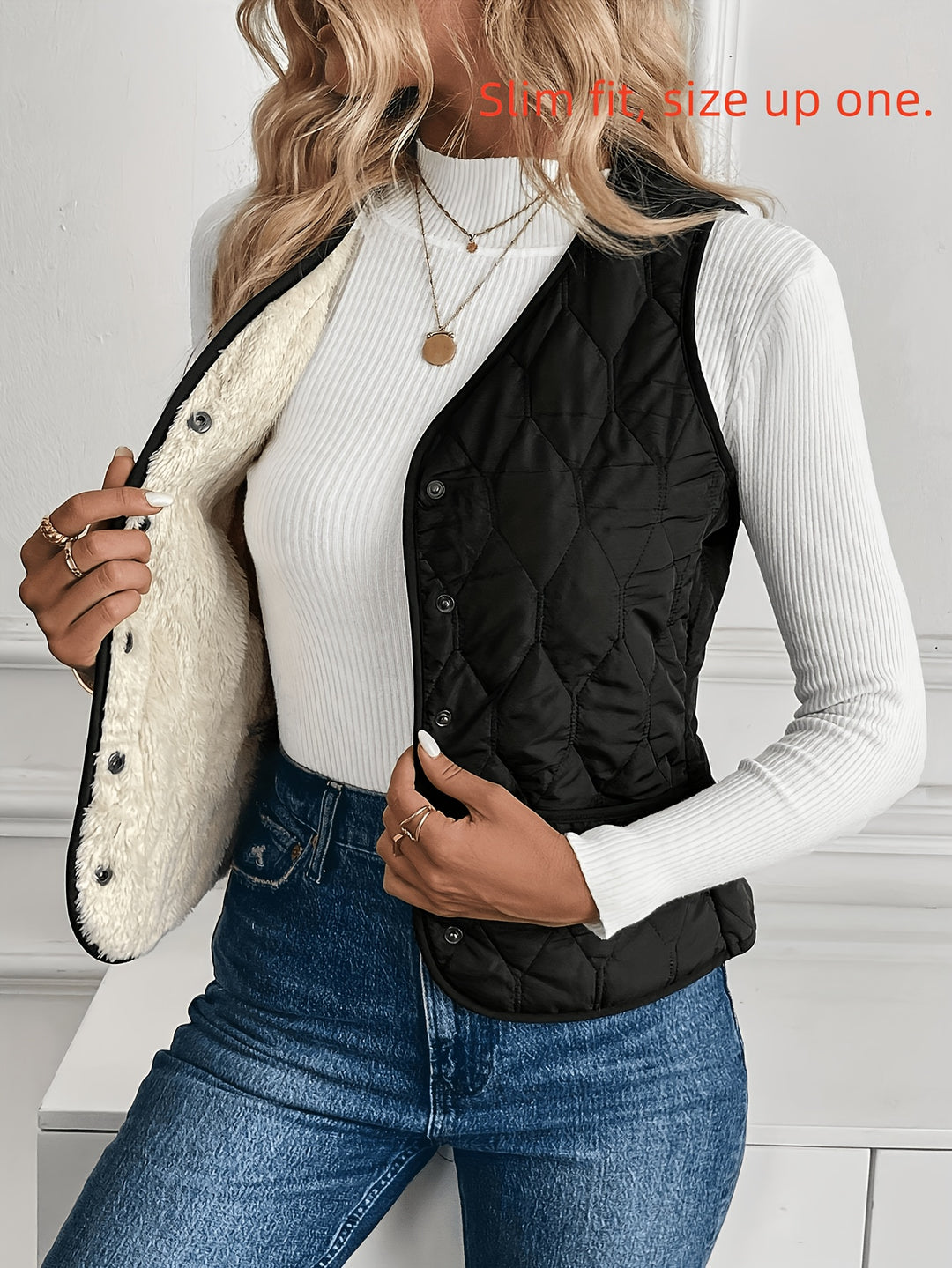 Freya | Cozy Reversible Quilted Vest