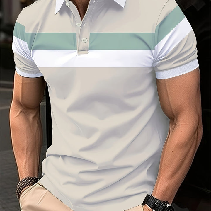 Nicholas | Men's Colour Block Polo Shirt