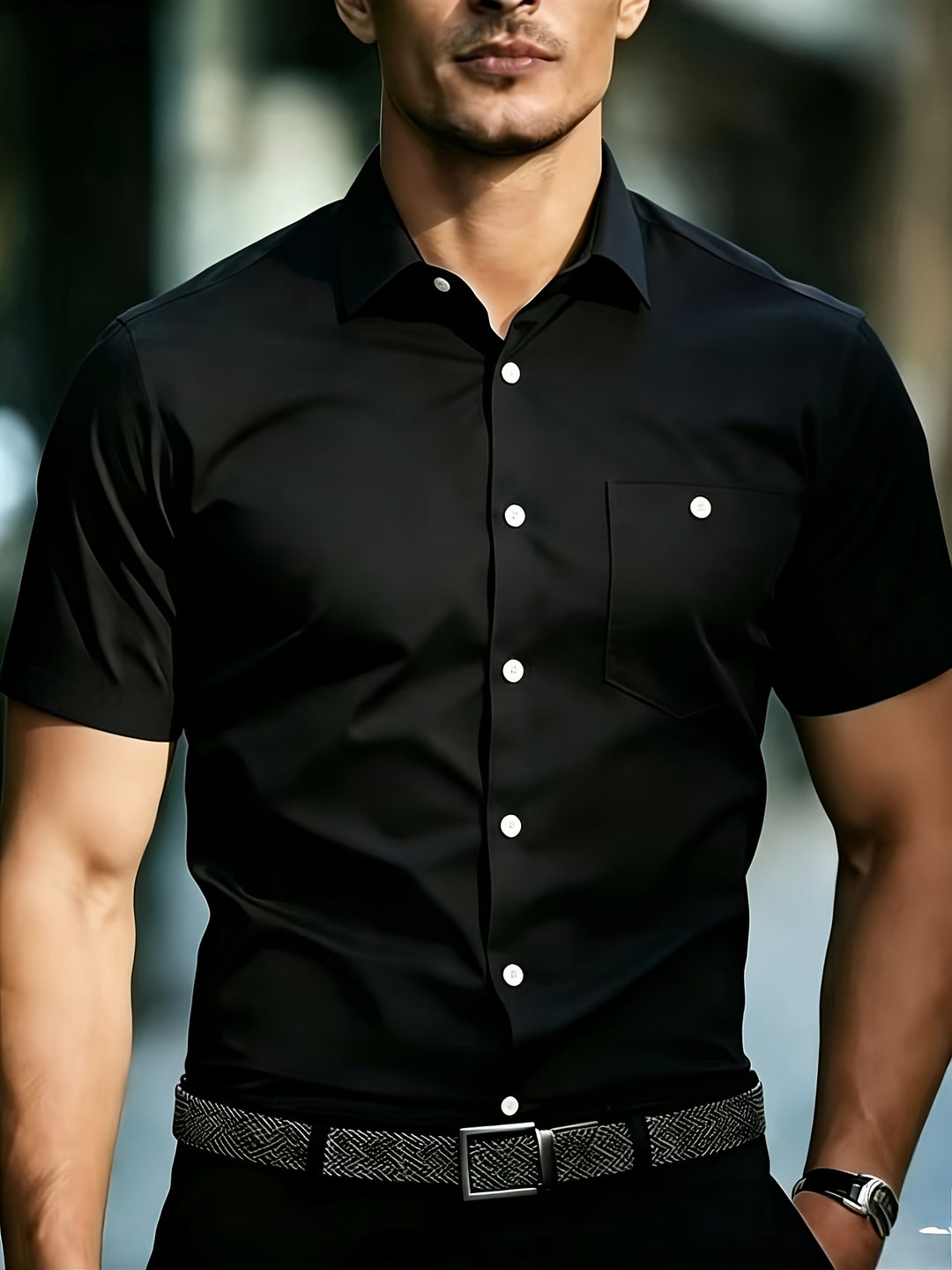 Matthew | Men's Business Casual Short Sleeve Shirt