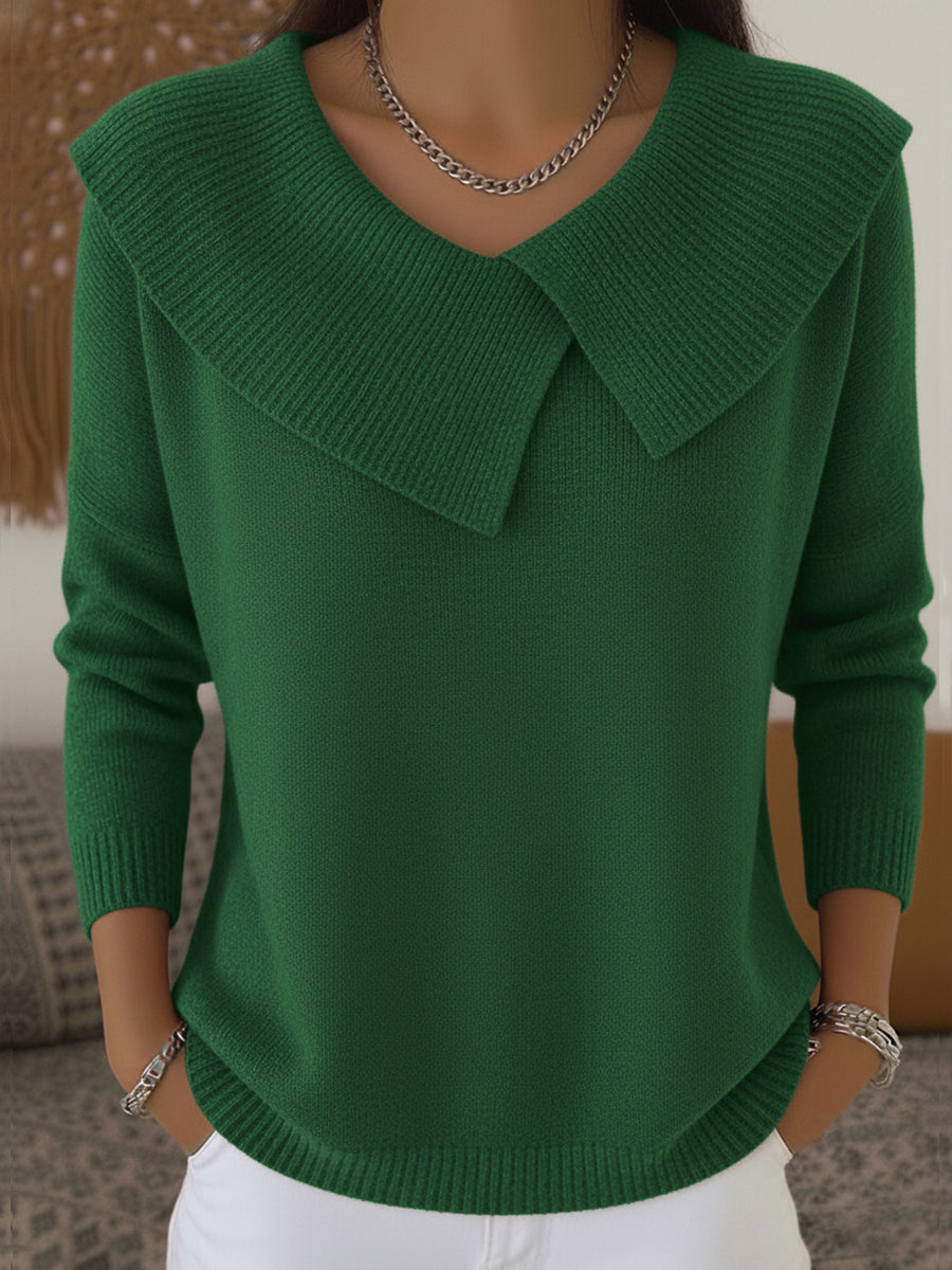 Serena | Elegant Wide-Collar Sweater