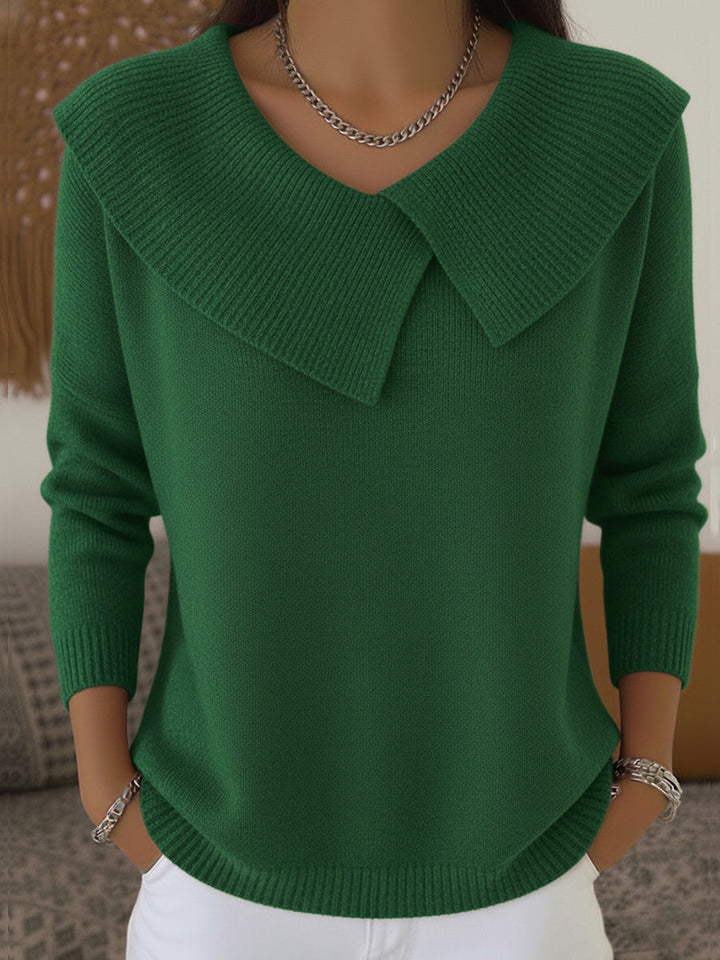 Serena | Elegant Wide-Collar Sweater