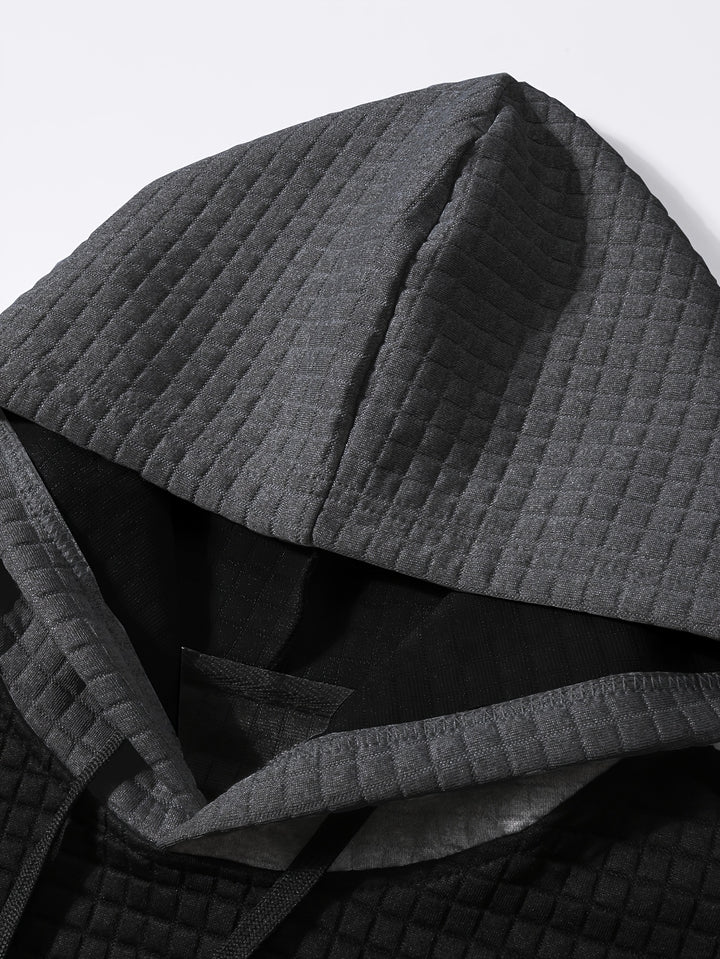 Grayson | Textured Color-Block Hoodie