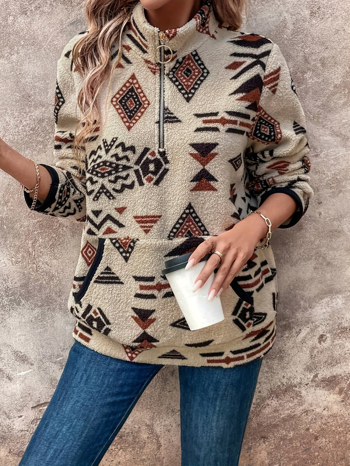 Winona | Southwestern Quarter-Zip Pullover