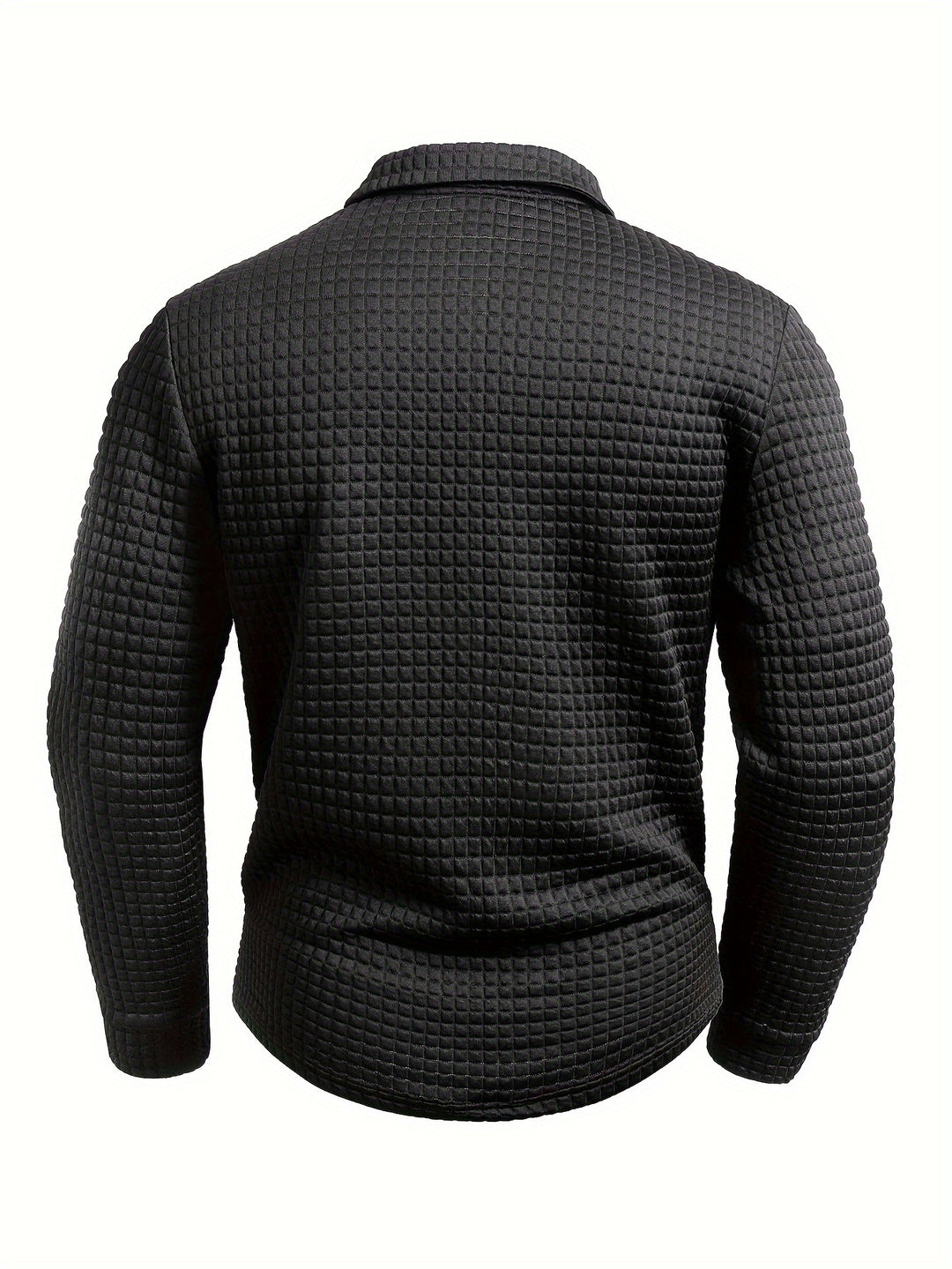 Hollis | Textured Long-Sleeve Polo Shirt