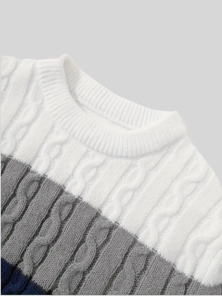 Everett | Textured Colorblock Sweater