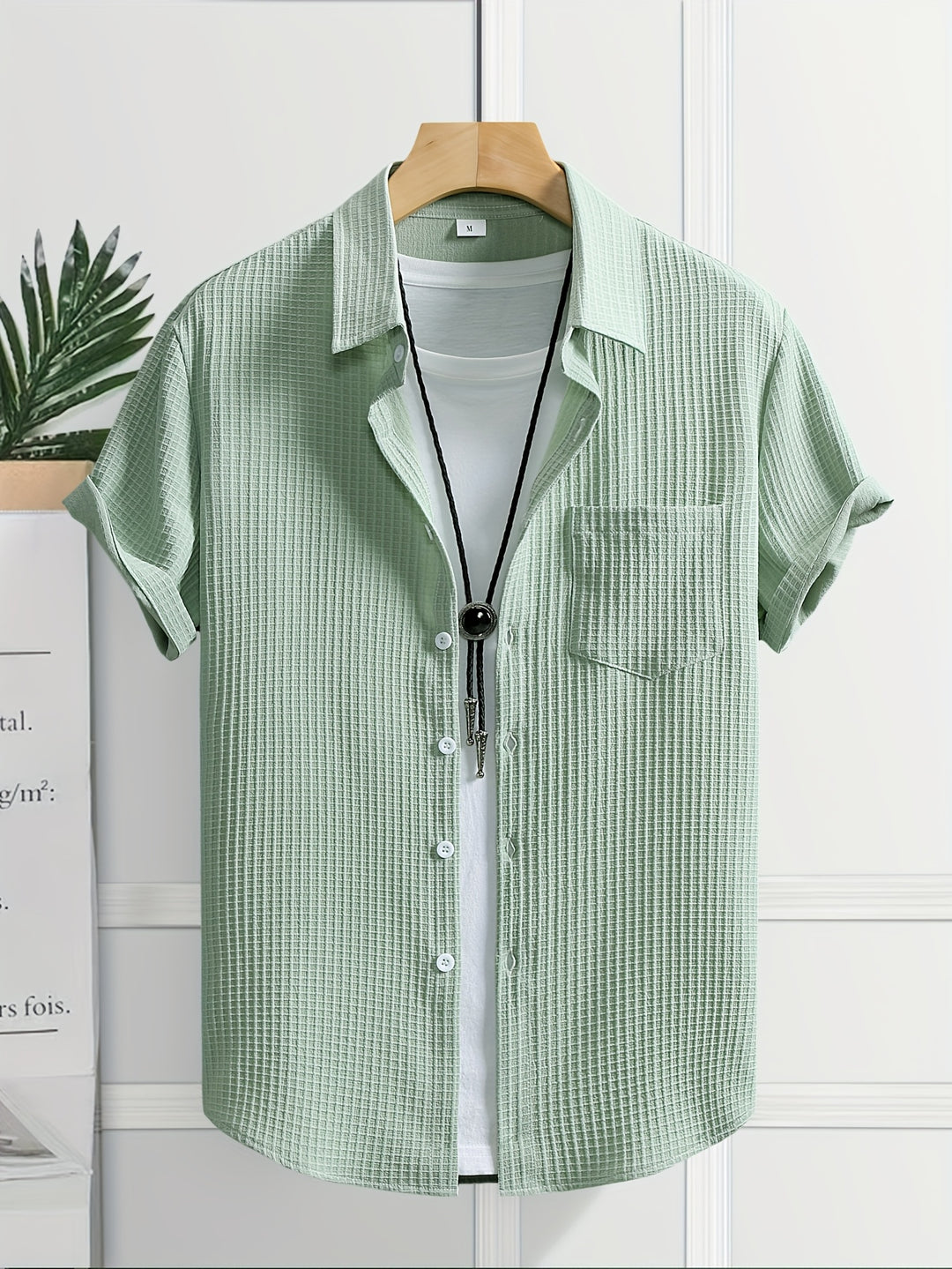 Silas | Men's Bubble Texture Short Sleeve Shirt