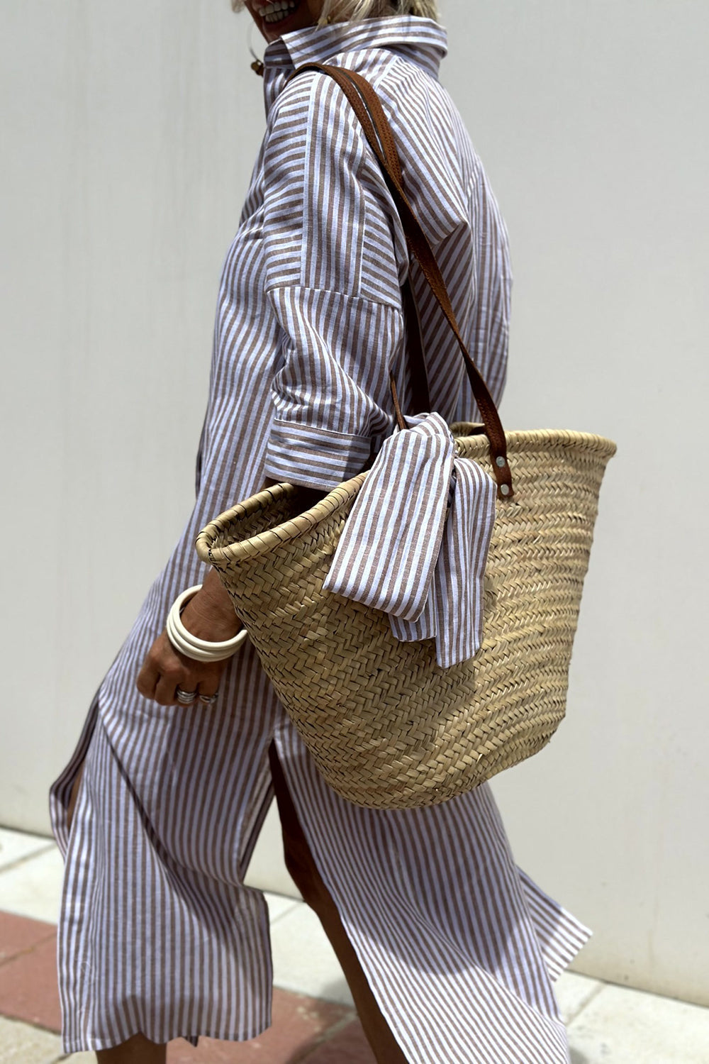 Helena | Relaxed Striped Shirt Dress