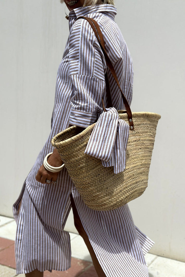 Helena | Relaxed Striped Shirt Dress