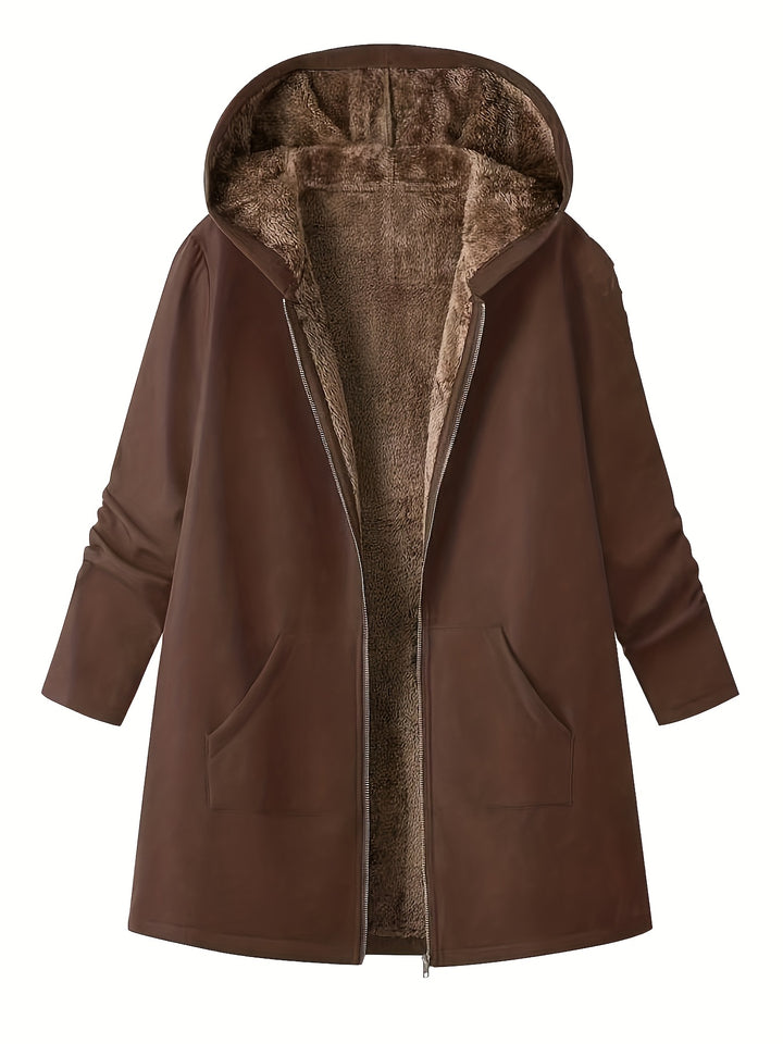 Marlowe | Cozy Fleece-Lined Hooded Coat