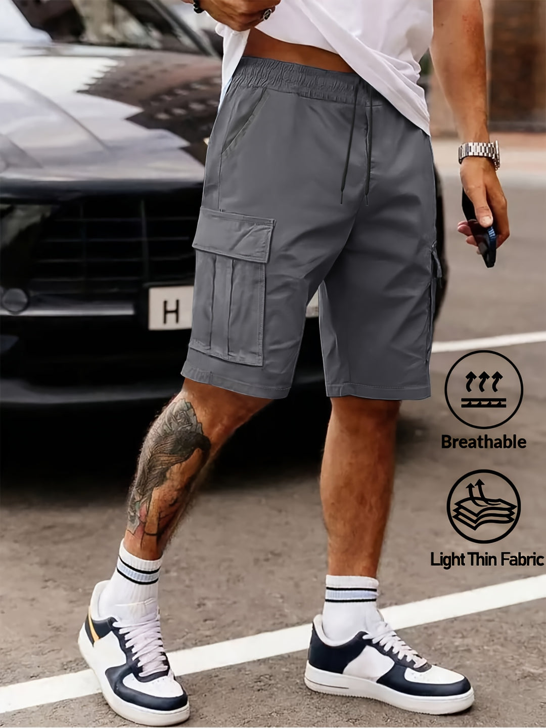 Reid | Men's Casual Multi-Pocket Workwear Shorts