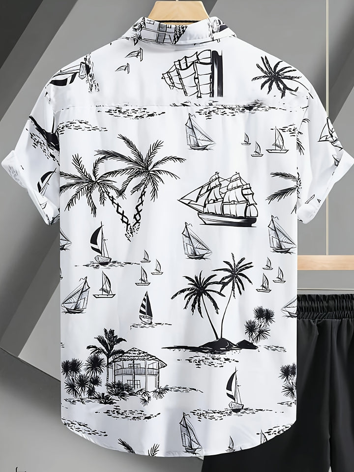 Grayson | Men's Hawaiian Print Short Sleeve Shirt