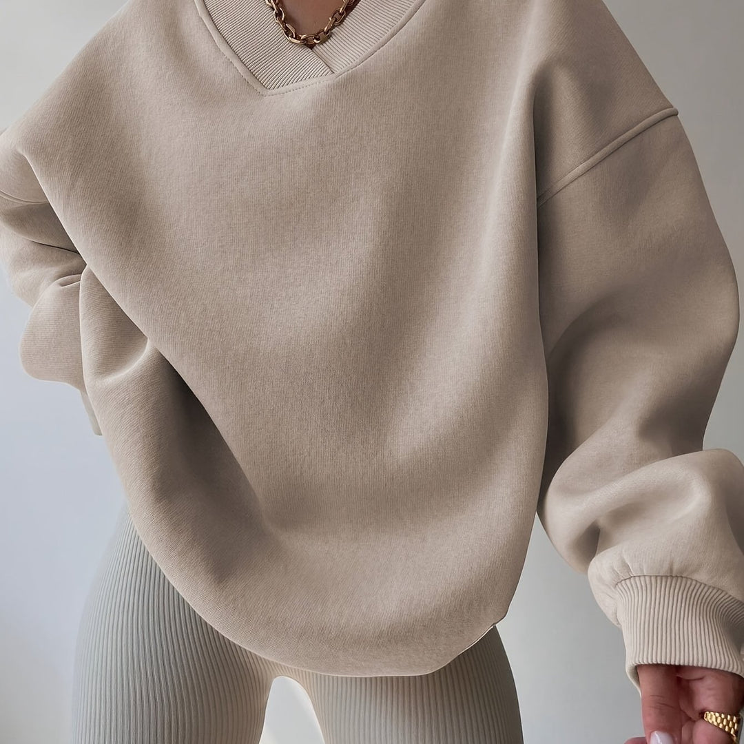 Harlow | Relaxed V-Neck Sweatshirt