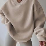 Harlow | Relaxed V-Neck Sweatshirt