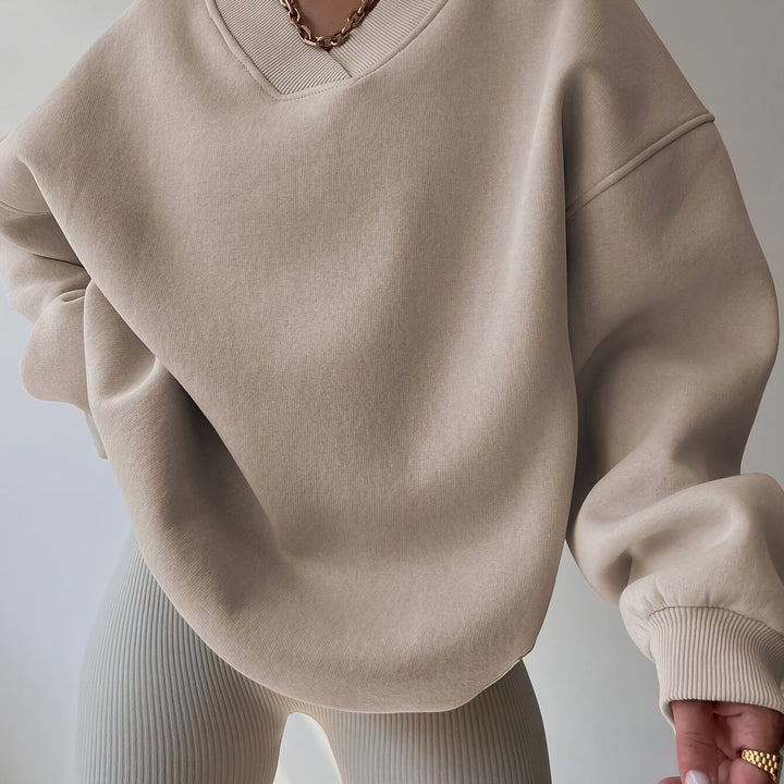 Harlow | Relaxed V-Neck Sweatshirt