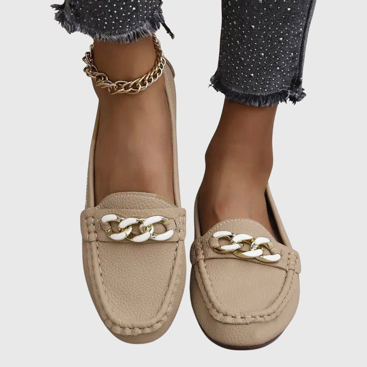 Charlene | Chain-Detail Comfort Loafers