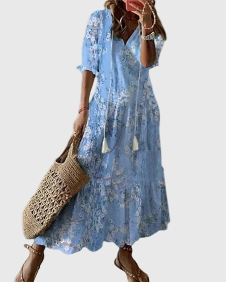 Wren | Flowing Bohemian Maxi Dress