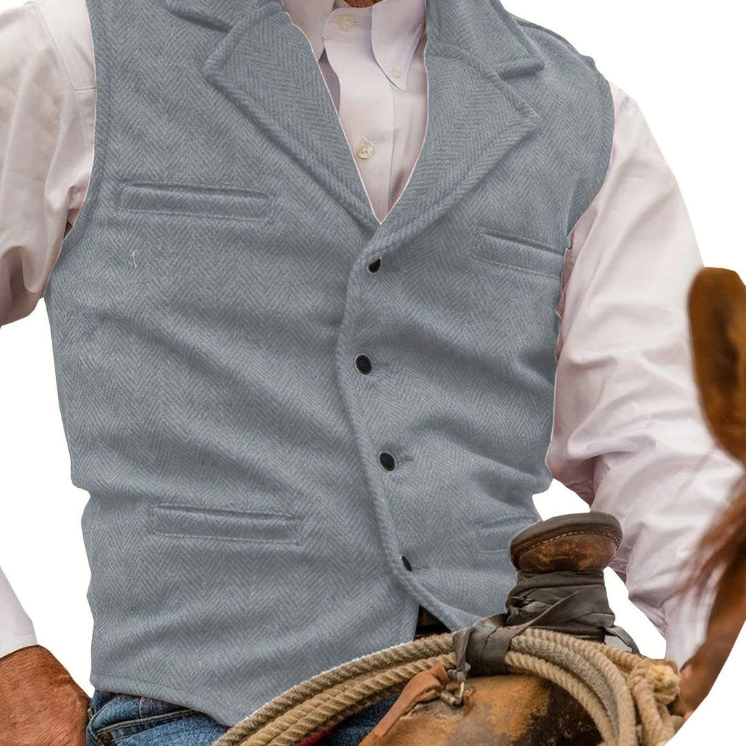 Barnaby | Heritage Herringbone Vest