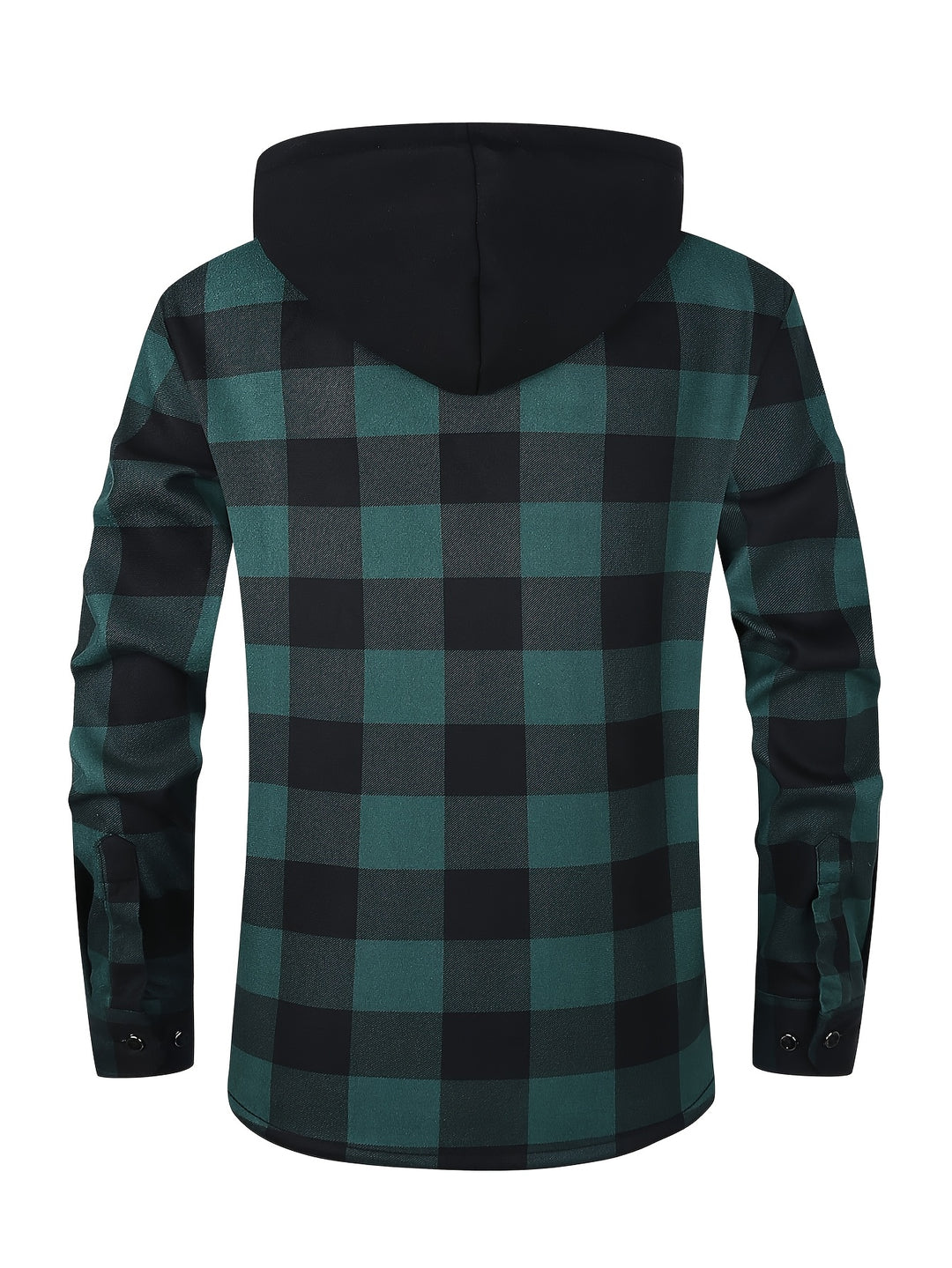 Nolan | Hooded Plaid Shirt Jacket