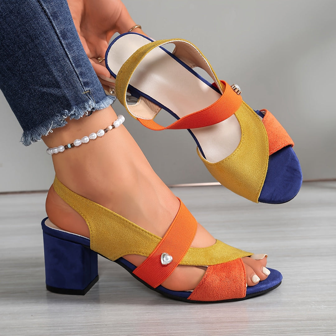 Vivienne | Elegant Block-Heel Sandals