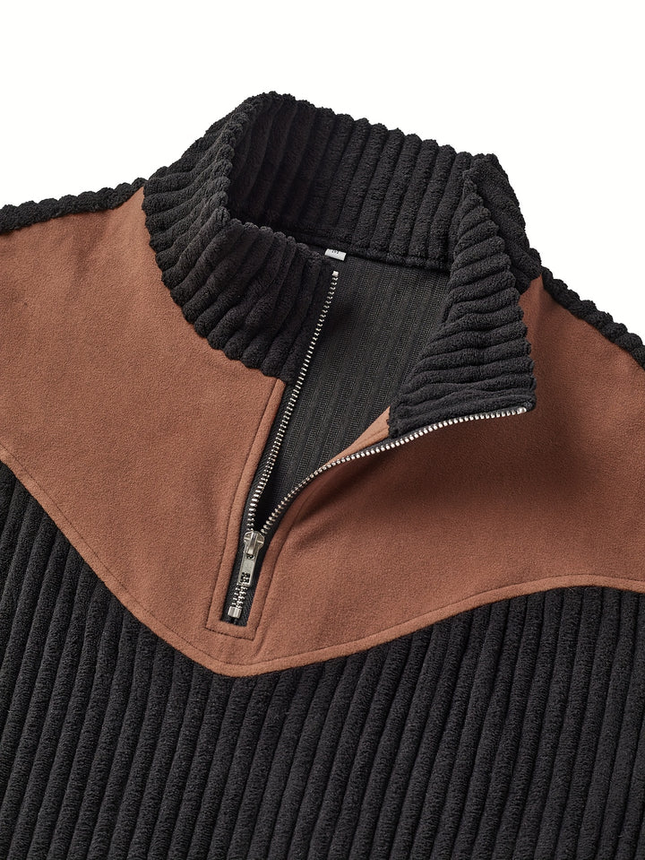 Calvin | Half-Zip Ribbed Pullover