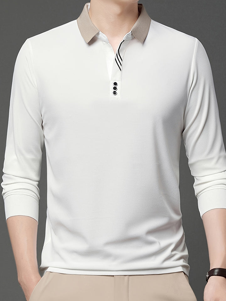 Alden | Refined Long-Sleeve Polo Shirt