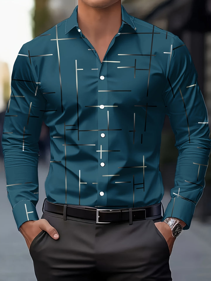 Franklin | Men's Geometric Print Long Sleeve Shirt