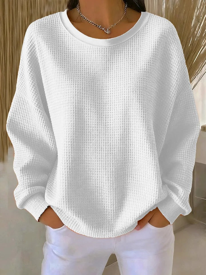 Trudy | Relaxed Waffle-Textured Sweater