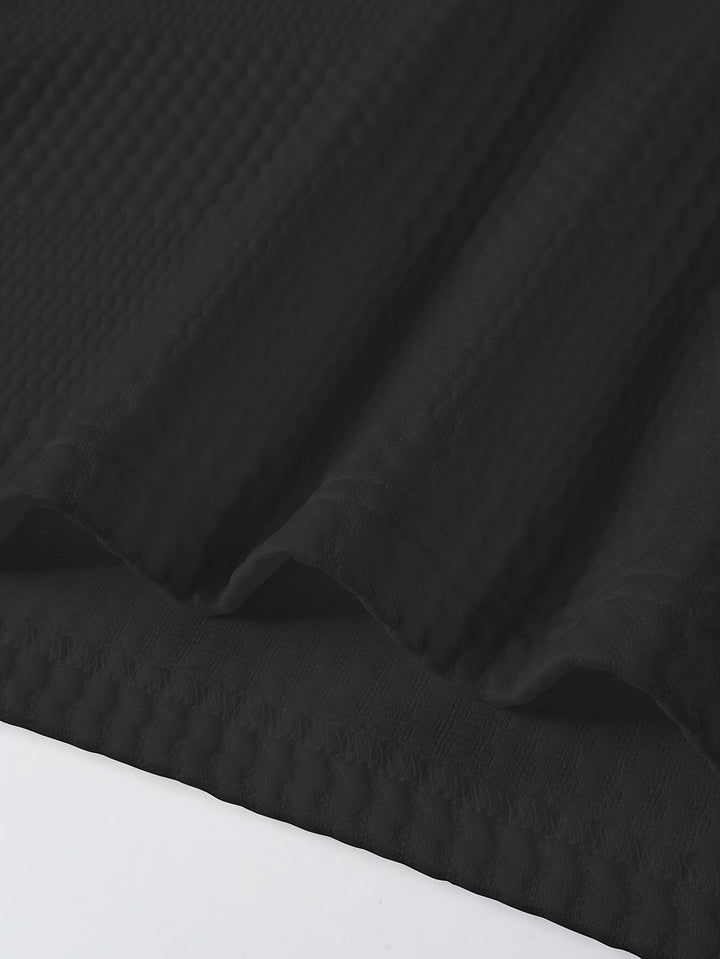 Weston | Textured Long Sleeve Polo Shirt