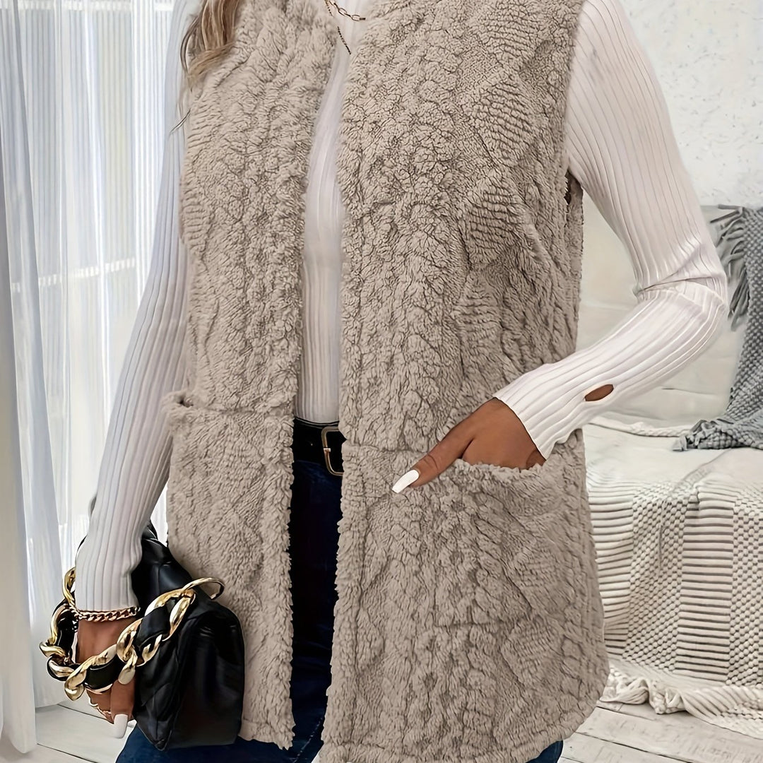 Ivy | Soft Textured Sleeveless Vest