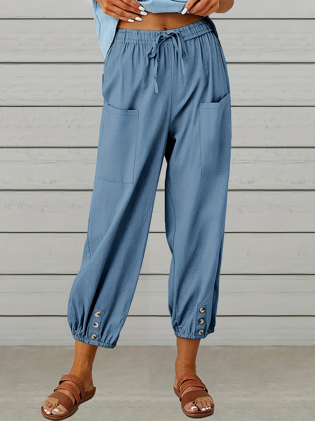 Lorraine | Relaxed Cropped Wide-Leg Pants