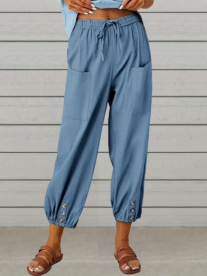Lorraine | Relaxed Cropped Wide-Leg Pants