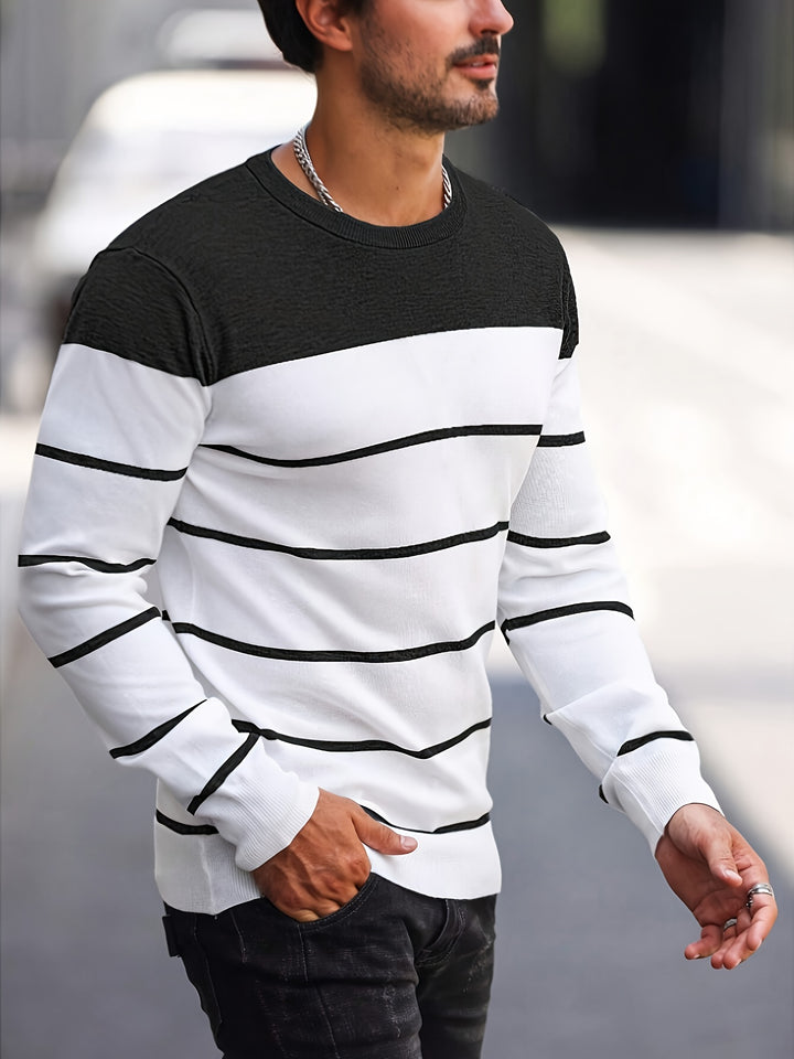 Harvey | Striped Crew Neck Sweater