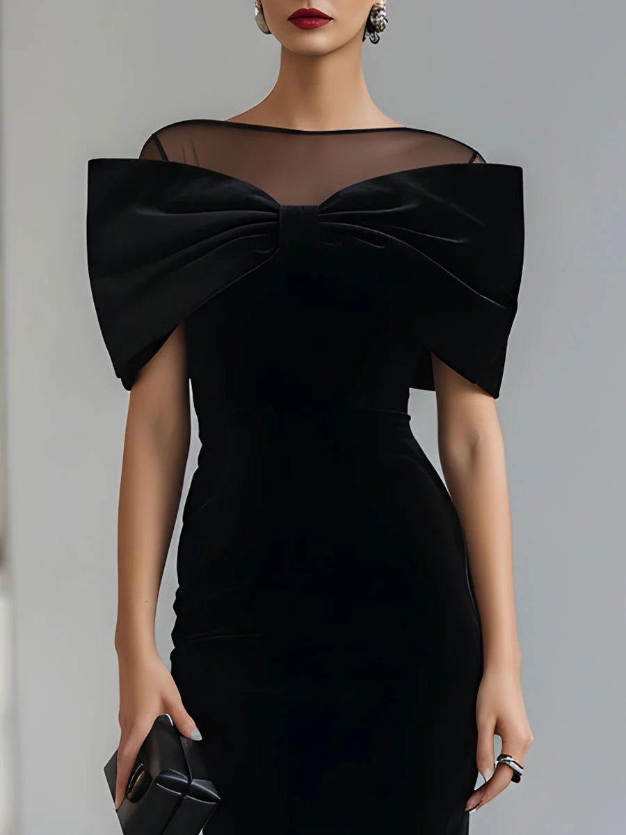 Gwendolyn | Bow-Detail Midi Dress