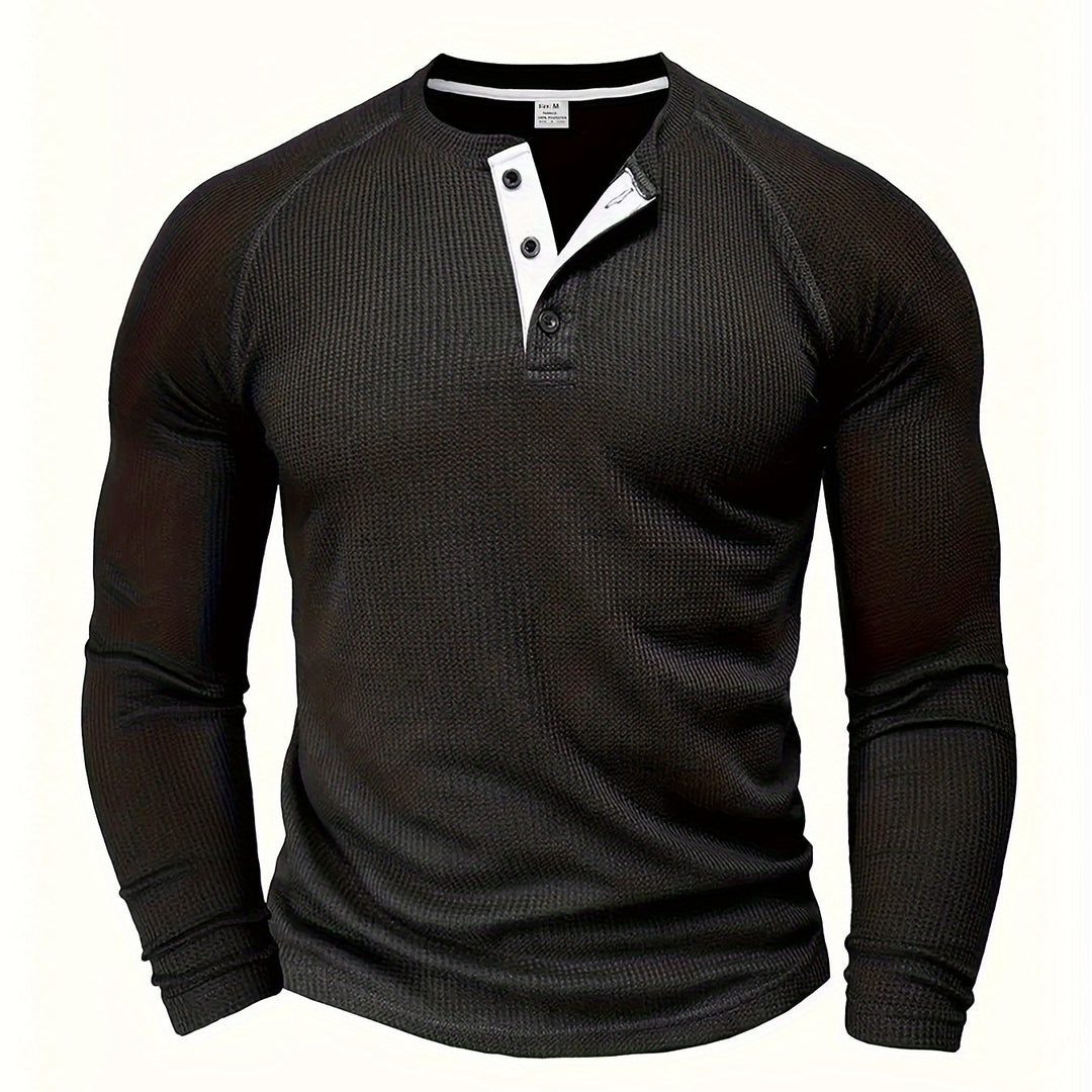 Rowan | Classic Waffle-Knit Henley