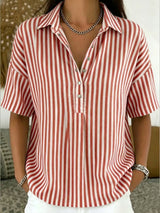 Lorna | Striped Collared Shirt