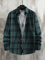 Bowen | Men's Plaid Flannel Long Sleeve Shirt