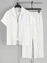 Elliot | Men's Cuban Collar Shirt & Pants Set