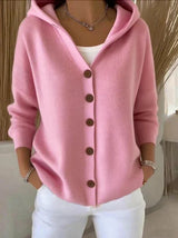 Kathryn | Relaxed Hooded Button-Front Cardigan